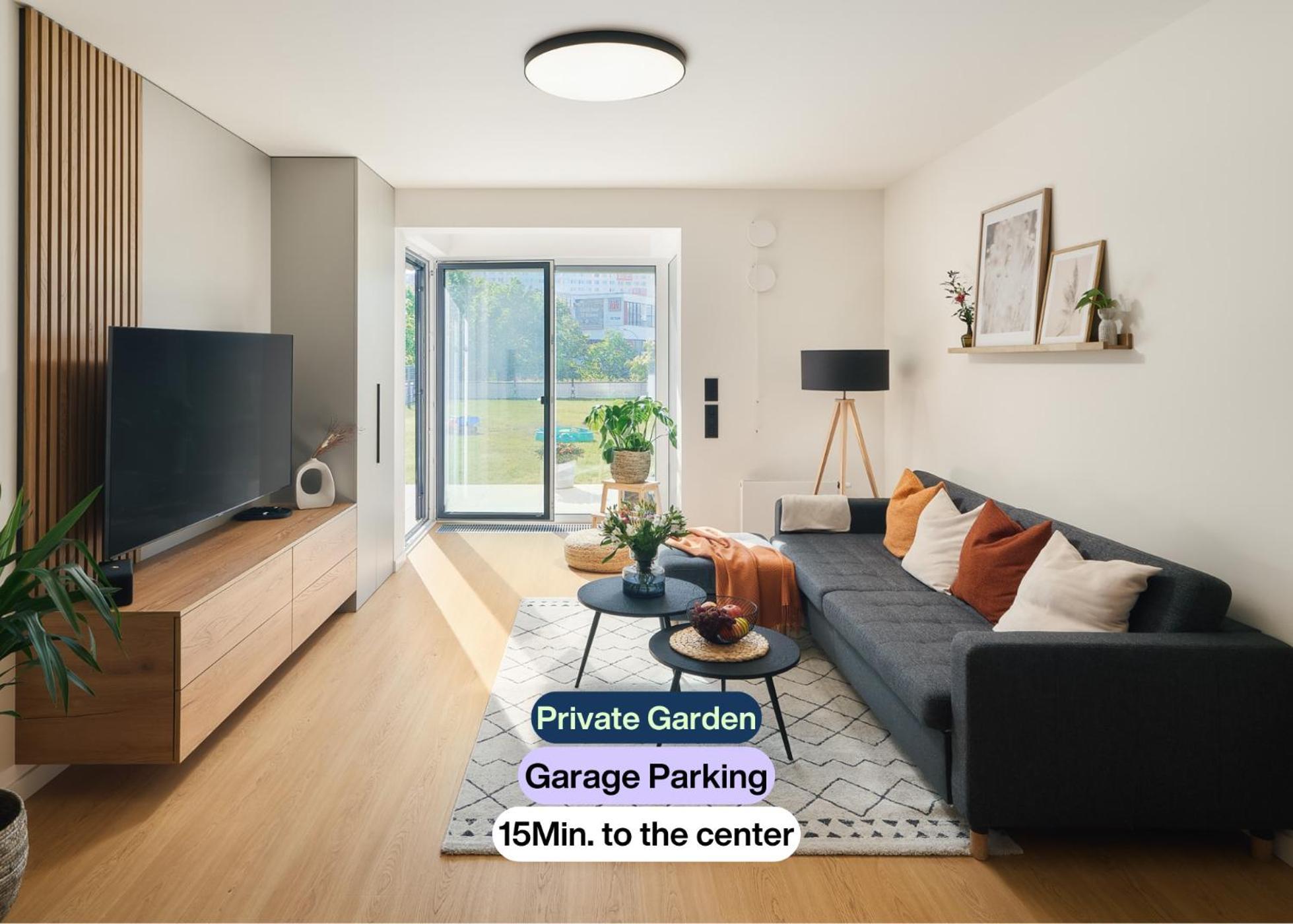 Beta Home - Garage, Air Condition, Garden, At Metro Prag Exterior foto